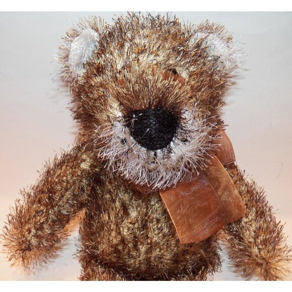 Chosun Lion Plush 15" Stuffed Animal Toy Leopard Cheetah Cat Brown Bow - Picture 2 of 6